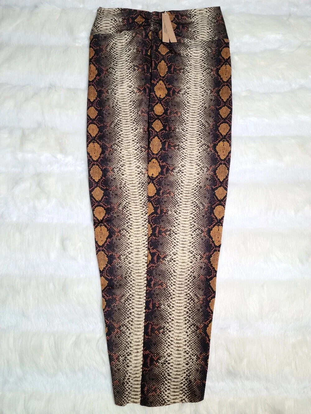 SKIMS Swim Sarong Skirt Desert Snake Print Women Medium NEW